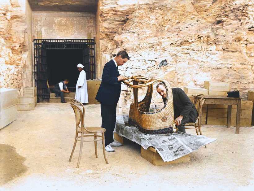 1922 год: Открытие гробницы Тутанхамона. Уникальные кадры удивительной находки