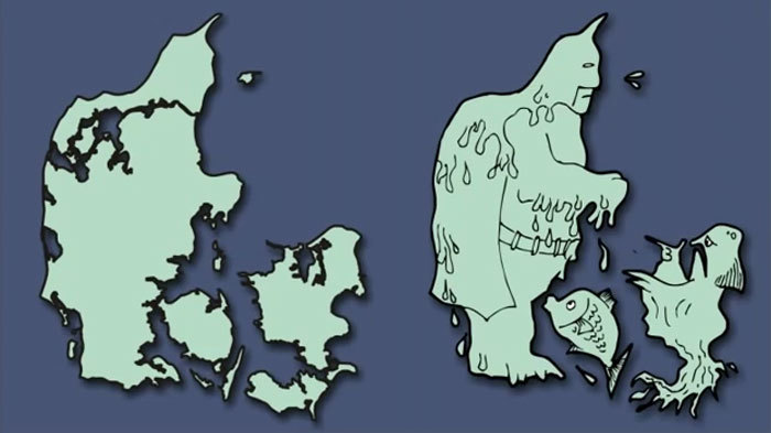 Парень перерисовал карту Европы, показав, что собой представляет каждая из стран